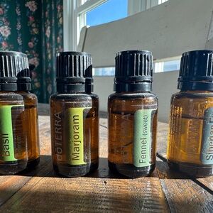doTERRA Aromatic Oil Collection - basil, marjoram, fennel and Siberian fir.